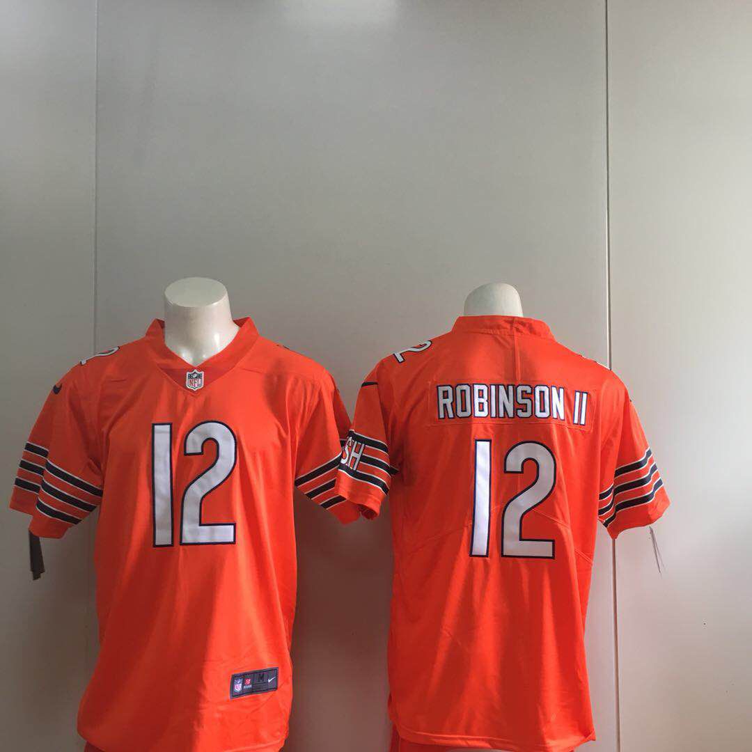 Men Chicago Bears #12 Robinson ii Orange Nike Vapor Untouchable Limited Playe NFL Jerseys->chicago bears->NFL Jersey